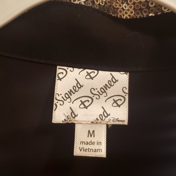 Black‎ Sheer Shirt with Bling Collar - Picture 2 of 4